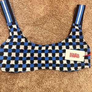 Solid & Striped Bikini Top